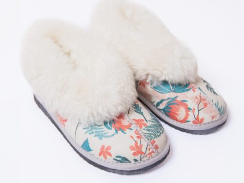 Protea sheepskin Slippers