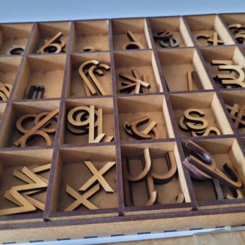 Montessori Moveable Alphabet Tray