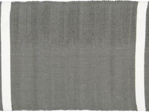 White and charcoal Rug