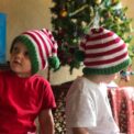 Christmas Elf Hat Knitted Baby Toddler Child Women Men red green white fun Local is lekker za south africa Christmas time