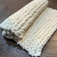 Natural Chunky Knit Bathmat