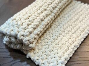 Natural Chunky Knit Bathmat