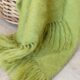 Green Mohair travel blanket- Mohair Africa | Local is Lekker ZA | African Gifts