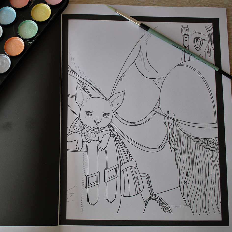 Lets ride horses love horses coloring painting book creativity illustration south kids africa local is lekker za | Local is Lekker ZA | African Gifts