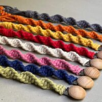 Macrame Pacifier Clips - Multicolored beautiful