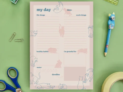 Kitty Cat Gift Combo cat daily planner