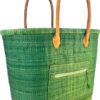 Raffia basket bag