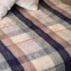 Hazy sky Plaid handwoven Mohair blanket Local is Lekker ZA