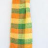 Large citrus plaid handwoven Mohair scarf 2 | Local is Lekker ZA | African Gifts