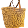 Raffia woven basket