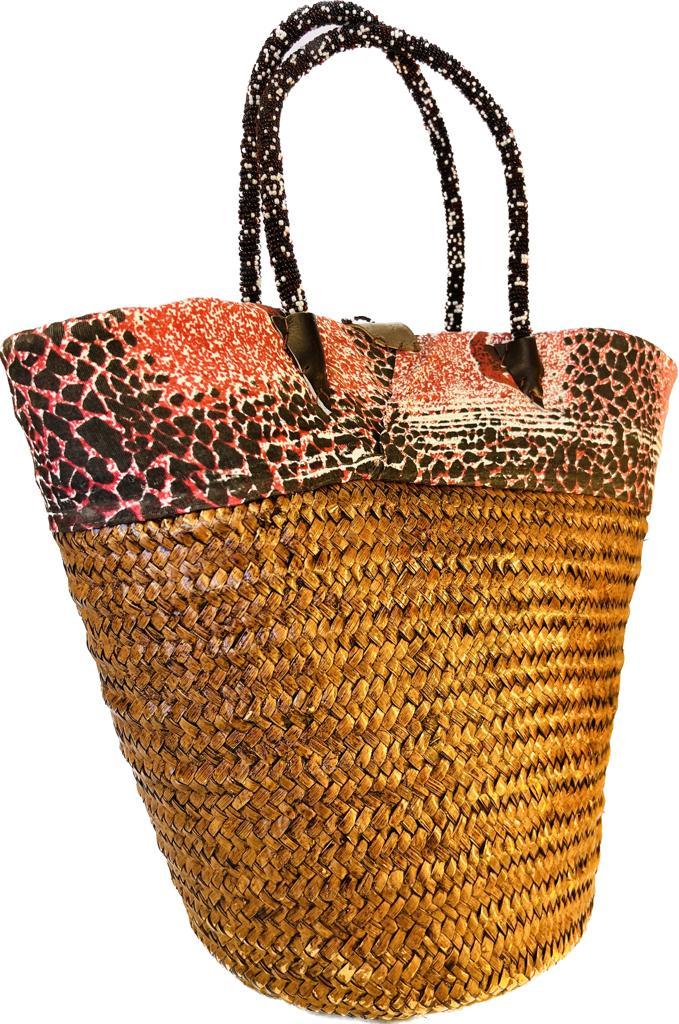 Rwandan beaded basket leopard print 2 | Local is Lekker ZA | African Gifts