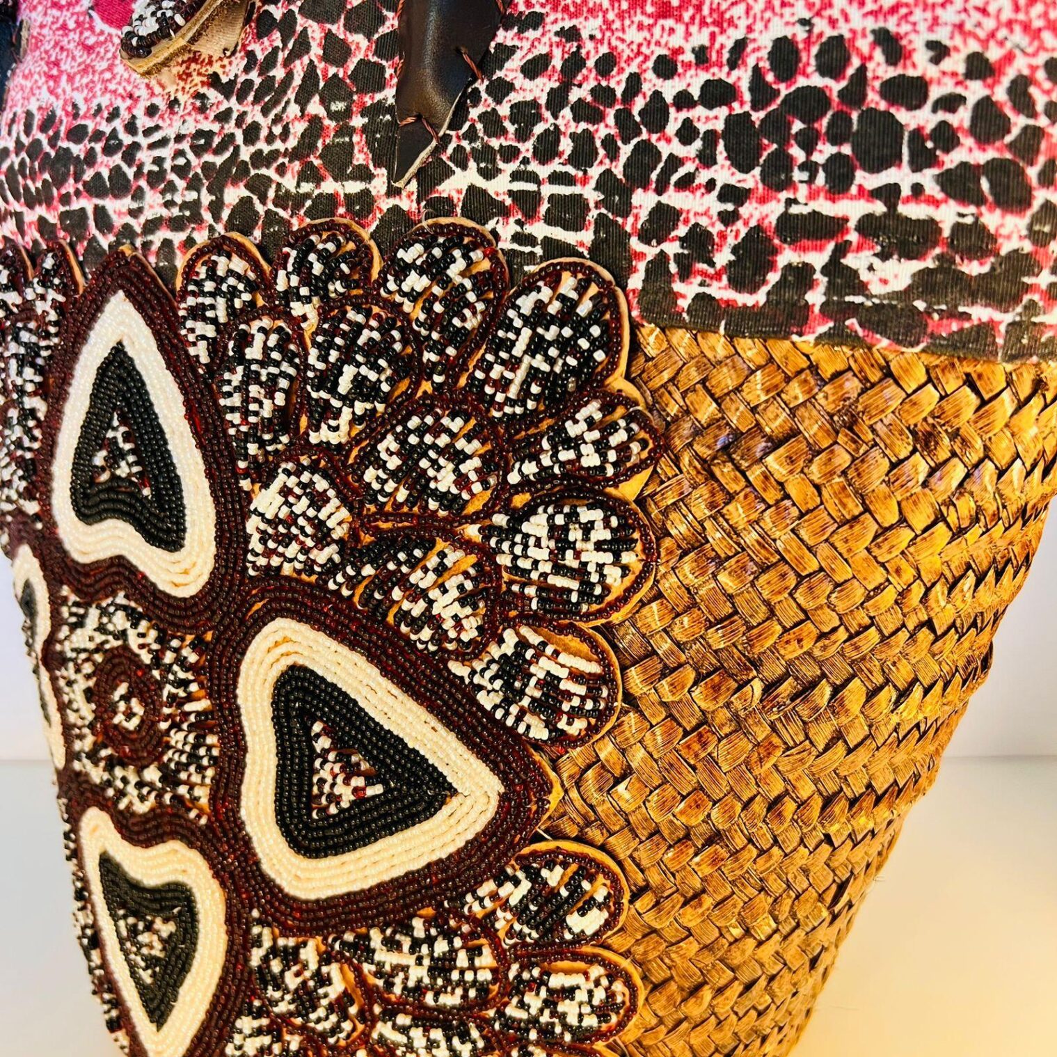 Rwandan beaded basket leopard print 6 | Local is Lekker ZA | African Gifts