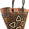 African Beaded Tote Basket