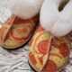 Yellow Scatter Comfy Wool Leather Slippers | Local is Lekker ZA | African Gifts