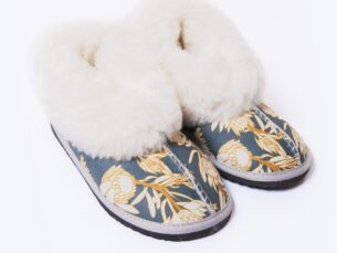 Dreamscapes Sheepskin Slippers- Unwind in Style.