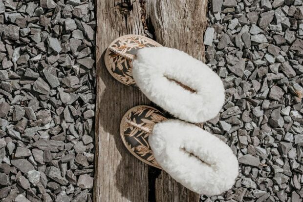 Protea Dreamscapes Sheepskin Slippers for Children & Toddlers | Local is Lekker ZA | African Gifts