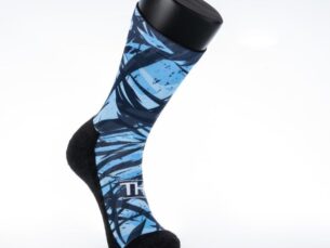 Mohair blended sports socks arctic blue