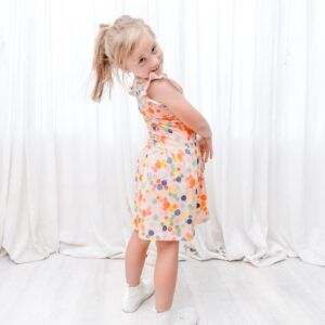 Fun Fact Kids Dotty Summer Dress Back | Local is Lekker ZA | African Gifts