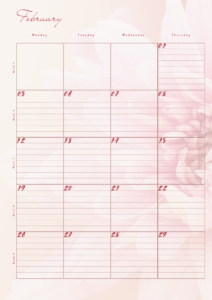 Protea 2024 Monthly Desk Calendar for Ladies