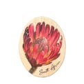 Wooden African Magnets- Protea