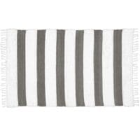 Handwoven Rug - Charcoal White