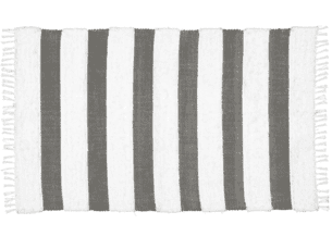 Handwoven Rug - Charcoal White