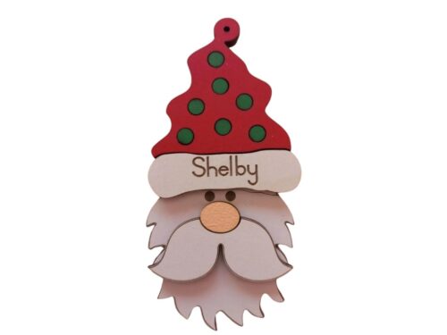 Hanging Santa Ornaments 4-set 