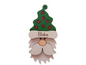 Handcrafted Hanging Santa Ornaments 2-set 