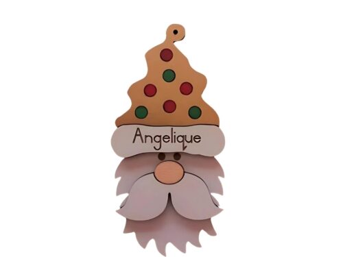 Hanging Santa Ornaments 4-set 