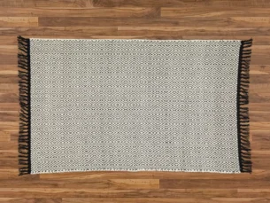 Diamond Pattern Cotton Rug