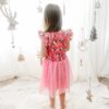 Pink Christmas Princess Dress by Fun Fact Kids Clothing