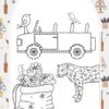 Safari Christmas Countdown Colouring In Book: Colour your way to Christmas Day