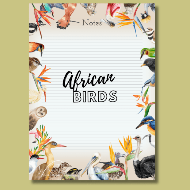 African Birds Notepad Made in South Africa