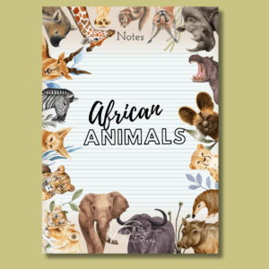 African Animals Notepad Made in South Africa