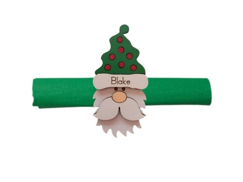 Handcrafted Santa Napkin Holders (4-set)