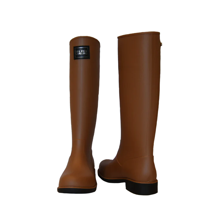 Silver lining Classic Toffee Gumboot Local is Lekker ZA South Africa tall boot | Local is Lekker ZA | African Gifts