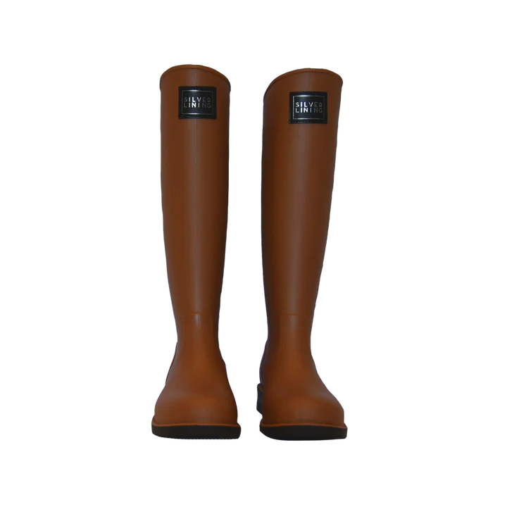 Silver lining Classic Toffee Tall Gumboot Local is Lekker ZA South Africa