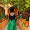 Green Wrap skirt -Wrap around skirt by Zimbabwe Handmade