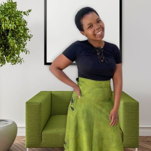 Olive Green wrap skirt - Wrap around skirt by Zimbabwe Handmade