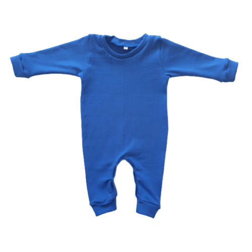 Royal Blue Long Sleeved Babygrow – 3-6 Months