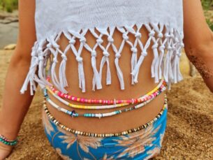 African Beach Inspired Belly Beads