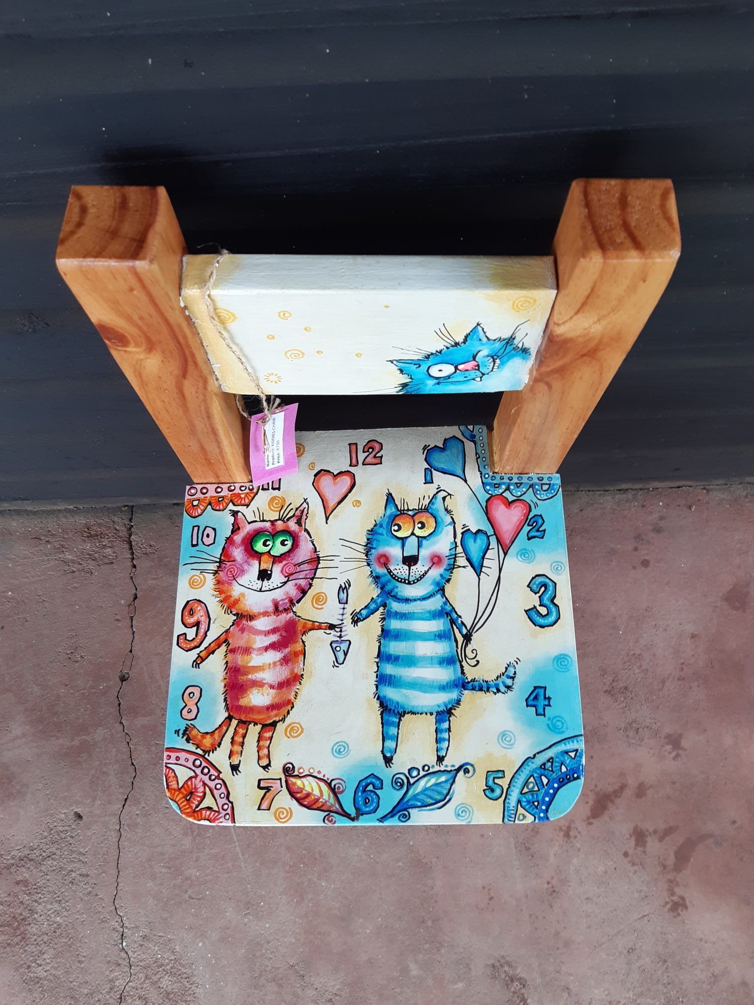 Kids Hand Painted Wooden Chairs
