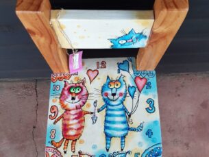 Kids Hand Painted Wooden Chairs