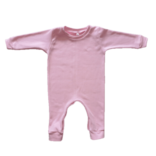 Baby Pink Long Sleeved Babygrow – 6-9 Months