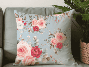 Classic Floral Printed Scatter Cushion