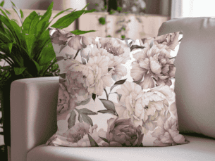 Luxurious Flower Printed Scatter Cushion