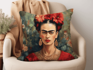 Frida Kahlo Blossom Printed Scatter Cushion