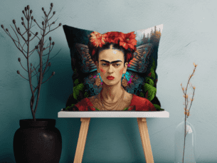 Frida Kahlo Modern Printed Scatter Cushion