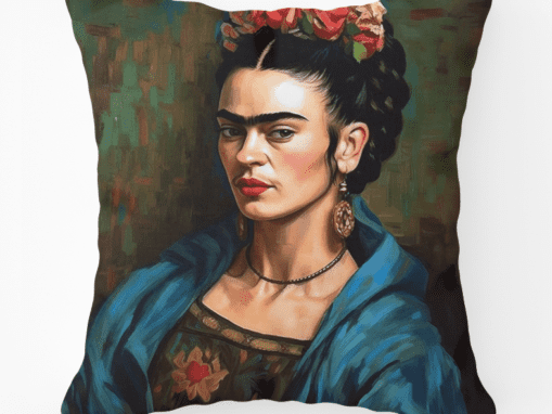 Frida Kahlo Detailed Printed Scatter Cushion