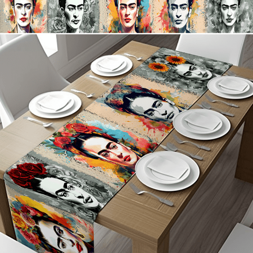 Frida Kahlo Color Splash Table Runner